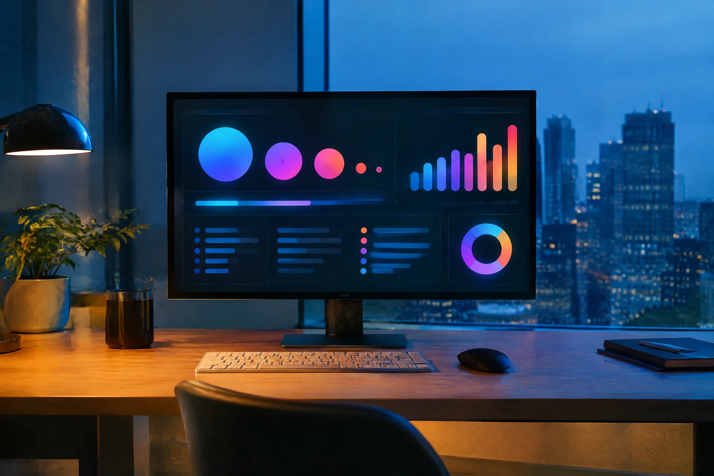 Analytics monitoring display